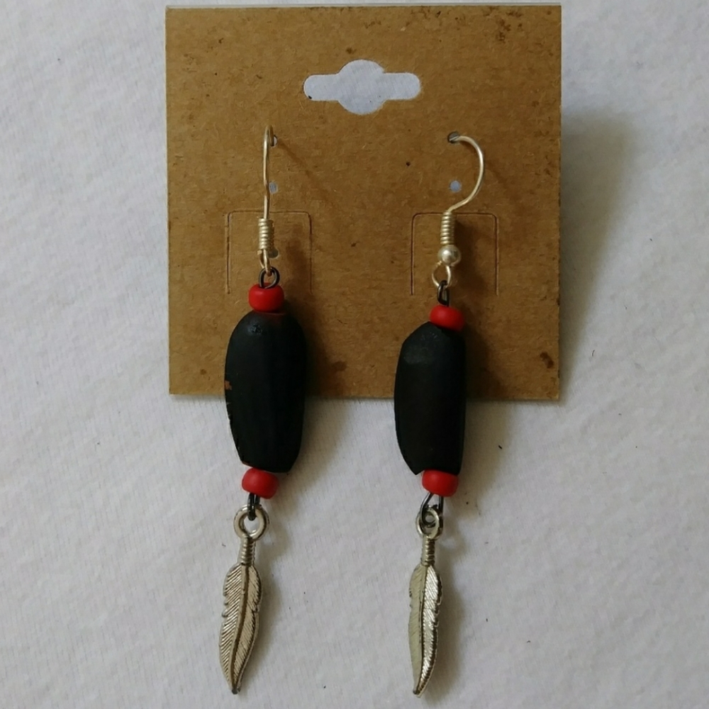 Feather earrings